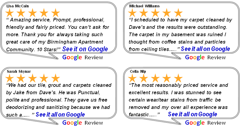 Best Carpet Cleaning Company with Great Reviews Near You, See them Here.