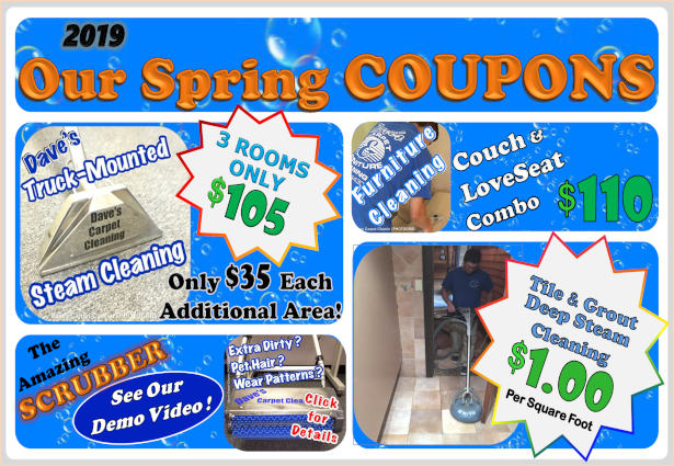 COUPONS AND SPECIAL DEALS ON CARPET CLEANING