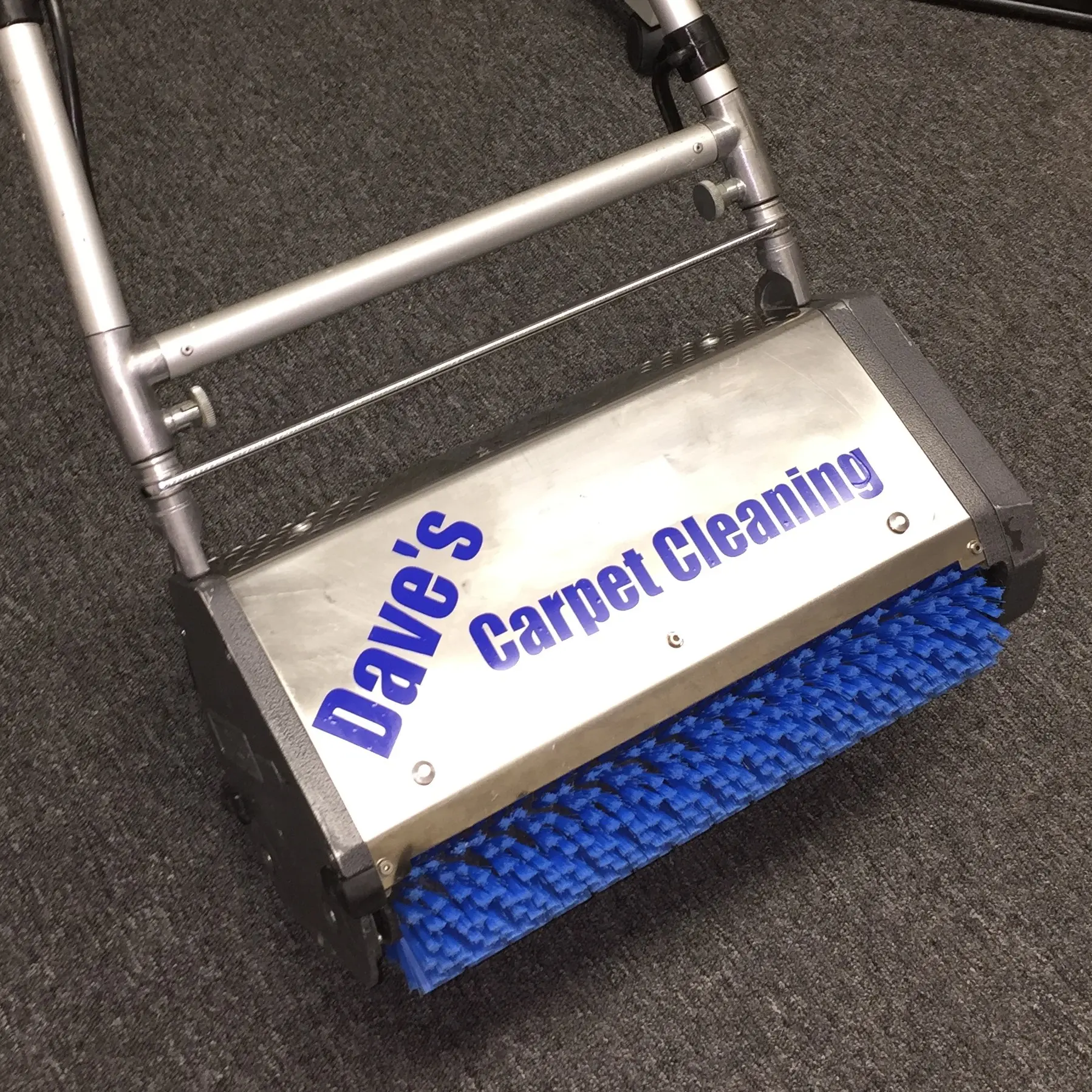 CRB Scrubber carpet cleaning machine by Daves Carpet Cleaning for embedded dirt and pet hair.